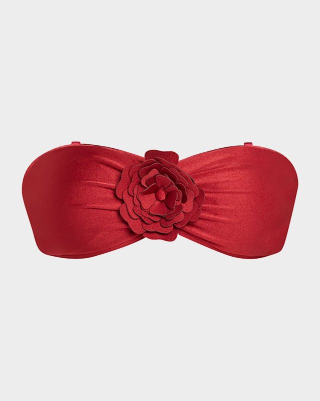 Cascadian Flower Bandeau Bikini Top
